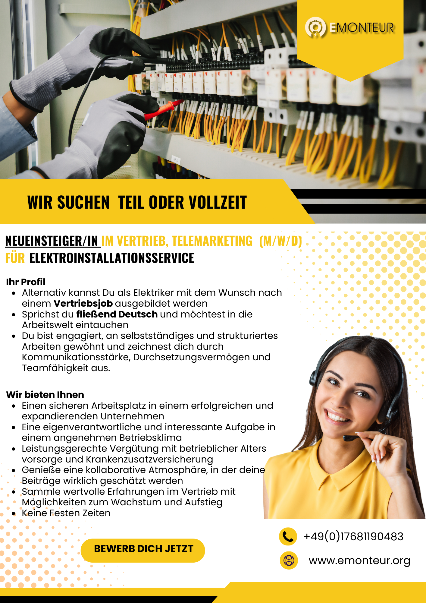 Yellow And White Modern Electrical Service Flyer (4)